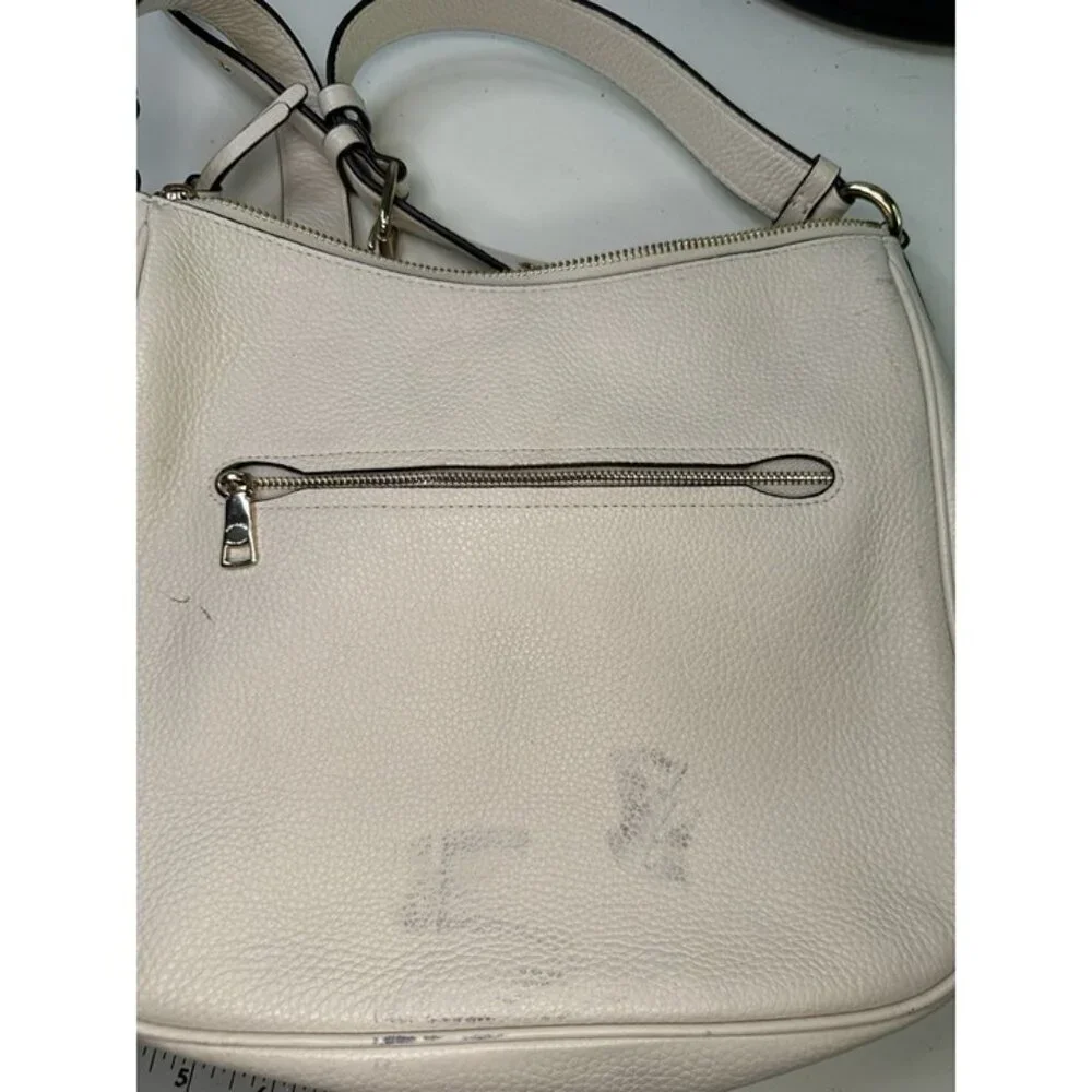 For Repair - Coach Ellie File Crossbody Purse Bag White - C1648 Pebbled LEATHER